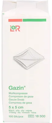 Obrázek produktu pro Gazin OP kompresy 5 x 5 cm, 100 ks kompresů