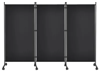 Immagine prodotto di Pannello divisorio, design modulare, struttura robusta, colore nero, dimensioni 260x180 cm