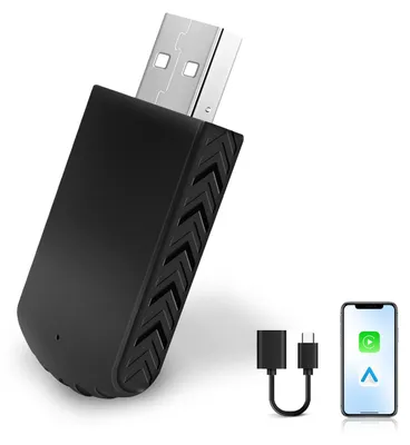 2-in-1 CarPlay & Android Auto Adapter, kabellos, Plug-and-Play