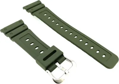 Produktbild von Casio G-Shock > Uhrenarmband 16mm grün Resin DW-5610 DW-5610SU-3