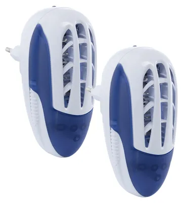 Obrázek produktu pro Deconet Elektrická lapačka hmyzu, sada 2 ks, LED 3× 0,5 W, UV světlo – dosah 10 m²