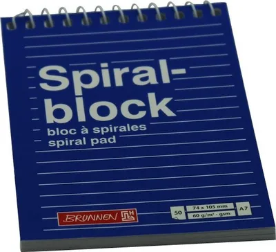 Produktbild von Spiralnotizblock DIN A7 liniert