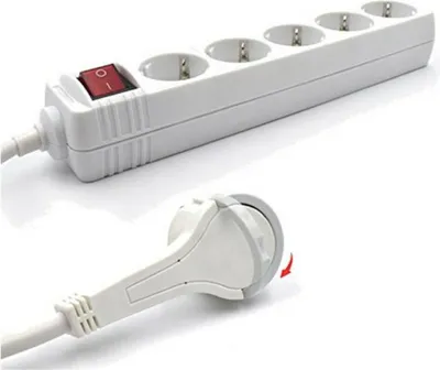 Obrázek produktu pro Ewent EW3955, 1,5 m, Vnitřní, Typ F, Type F (CEE 7/4), Bílá, 5 AC zásuvky / AC zásuvek