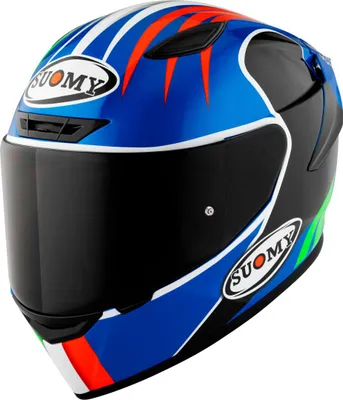 Zdjęcie produktu dla Suomy Track-1 Pecco Mugello 2022 E06 Helm, blau/schwarz, M (57/58)