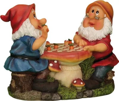 Produktbild von Gartenzwerge spielen Dame Gartenfigur 30 cm