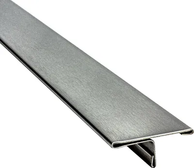 Produktbild von T-Profil Edelstahl Schiene Übergangsprofil V2A L250cm 25mm gebürstet