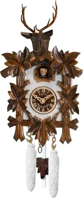 Obrázok produktu pre Engstler - 522/5/28 - Kukučkové hodiny - 1-dňový reťazový strojček - Orech - 30 cm