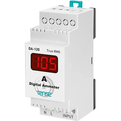 Produktbild von Tense DA-120 Wechselstrom Messgerät Hutschienenmontage AC Amperemeter 1 - 100A inkl. Stromwandler 1-Phasig