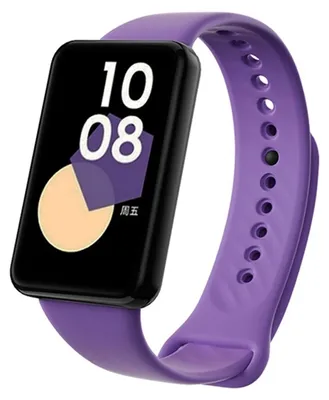 Produktbild von Für Honor Band 9 hochwertiges TPU mit schwarzer Schnalle Watch Ersatz Arm Band Lila