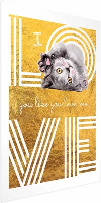 Produktbild von Posterpapier Poster - I Love You Like You Love Me 29.7x42 cm Text g-C-0228-ao-a