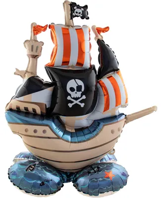 Produktbild von Folienballon "Piratenschiff" | 70x81cm  (MIT LUFT ZU BEFÜLLEN)