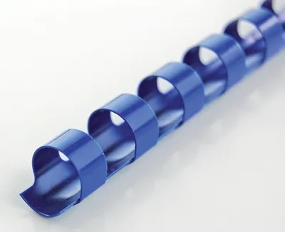 Produktbild von Binderücken 21 Ringe 12mm blau VE=12x100 Stück