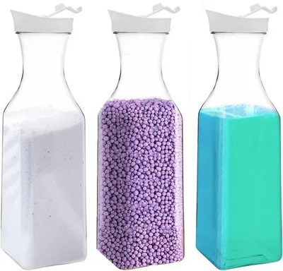 Produktbild von Famanu Aufbewahrungsbehälter für Waschpulver 1,5 l - Wiederverwendbare Waschmittelspender für vielseitige Nutzung