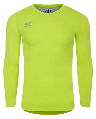 Productafbeelding van Umbro - "Elite" basislaag shirt met V-hals voor heren, model UO265 (maat L), kleur: lindgroen