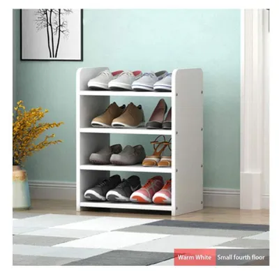 Imagen del producto de Solidchoice: Estante para zapatos de madera de 4 niveles, ideal para el hogar