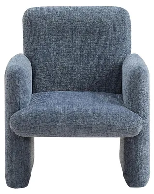 Produktbild von MESUTO Kindersessel aus blauem Chenille-Stoff