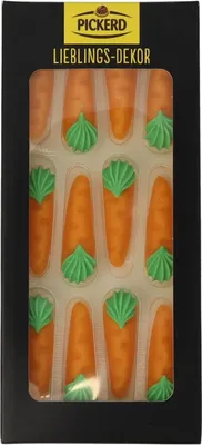 Produktbild von Pickerd Marzipan Dekor Rübli (Karotte, Möhre) 12 Stück 42 g