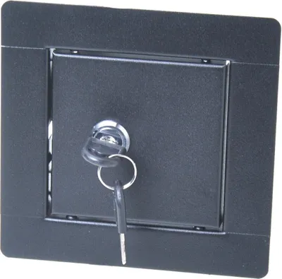 Produktbild von Aqbau® Revisionstür Revisionsklappe Revision Wartungstür Schwarz mit Schlüssel 30x30cm