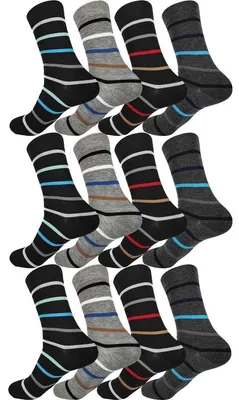 Produktbild von 12 Paar Herren Socken Muster klassischer Form Freizeit Anzug Business, 12 Paar, Mix16/39-42