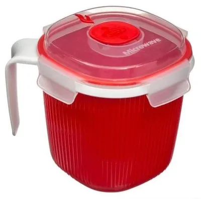 Produktbild von Snips 000700, Becher, Rot, Weiß, Polypropylen (PP), 700 ml, Durchscheinend, -18 - 140 °C