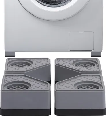Produktbild von Belle Vous 4er Pack Schwingungsdämpfer Waschmaschine - Geräusch- & Vibrationsdämpfer Waschmaschine Rutsch Stop für die Waschmaschine & Trockner -
