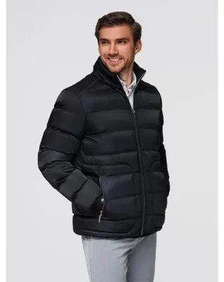 Obrázok produktu pre Ombre Clothing Pánska zimná bunda Gibity čierna XL