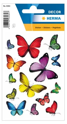 Obrázek produktu pro HERMA 3084 Sticker DECOR "Schmetterlingsvielfalt"(S)