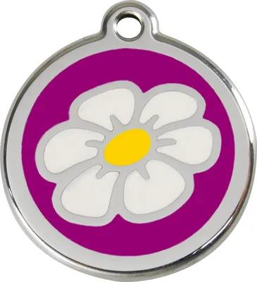 Obrázok produktu pre Psí známka RedDingo s personalizovaným gravírovaním Daisy purple, veľkosť: S