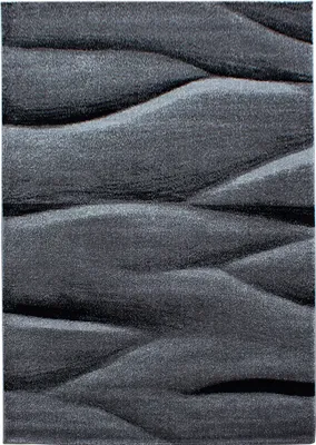 Obrázok produktu pre Koberec do obývačky, čierna farba, rozmer 80x150 cm, dizajn s efektom ombre