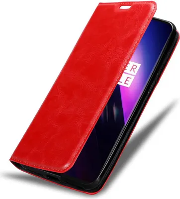Immagine prodotto di Cadorabo custodia per OnePlus 8 custodia protettiva in rosso custodia per cellulare cover chiusura magnetica