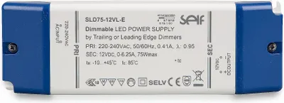 Produktbild von Triac dimmbar SELF SLD75-12VL-E 12.0 V/DC/0-6,25A 6,25A 75W IP20 dimmbar