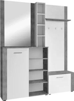 Produktbild von Kondela Garderobe Fandu - Weiß / Beton