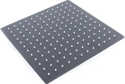 Zdjęcie produktu dla Kwadratowa głowica prysznicowa Deszczownica Czarna Stal nierdzewna Armatura prysznicowa Kwadratowa głowica prysznicowa 30x30 cm