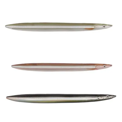 Image de Savage Gear 3D LINE THRU SANDEEL 12.5CM 19G SINKING BLACK YELLOW GLOW