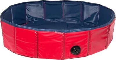 Produktbild von Famanu Haustierpool ø 80 cm - Blau Rot