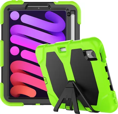 Produktbild von 3in1 Schutzhülle Displayschutz Stativ für Apple iPad Mini 6 2021 6 Generation Cover Case hybrid Outdoor Tasche Case 8.3 Zoll