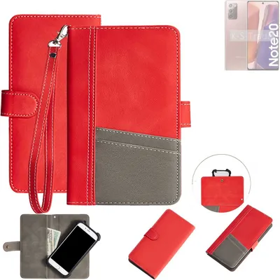 Produktbild von K-S-Trade Handy Schutzhülle kompatibel mit Samsung Galaxy Note20 LTE Hülle Portemonnee Brieftasche Klapphülle Kartenfächer Flip Wallet Case Etui