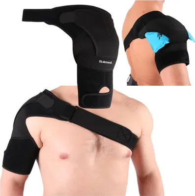 Zdjęcie produktu dla FIT4MED | Stabilizator - Czarny - Obwód klatki piersiowej 72-120 Cm - Obwód ramienia maks. 32 Cm - Wsparcie ramion