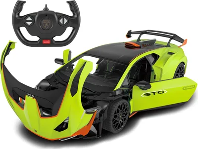 Produktbild von Lamborghini Huracán STO 1:14 grün 2,4GHz Tür manuell