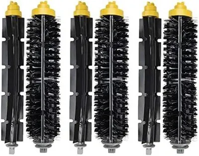 Produktbild von Ersatzteile für IRobot Roomba 600 & 700 Serie, Roomba 614 620 630 635 640 645 650 655 660 675 680 695 760 770 780 Staubsauger (3 Sätze Ersatz Borste & Flexibel Rollenbürsten)