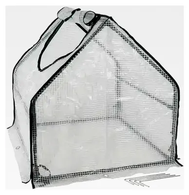 Produktbild von Mini-Gewächshaus 60x60x60 cm für Hochbeete wetterfestes Pflanzenschutzgewächshaus