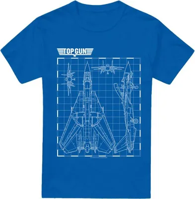 Image de Top Gun - T-shirt pour homme TV7021 (3XL) (Bleu roi)