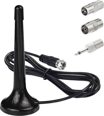 Immagine prodotto di Antenna radio DAB per impianto stereo con base magnetica e cavo di prolunga da 3 m