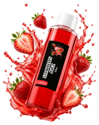 Productafbeelding van BubbleJoy Aardbeien Siroop 100 ml. Vruchtensiroop voor Bubble Tea