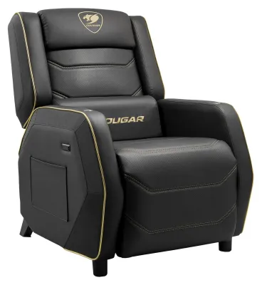 Zdjęcie produktu dla COUGAR CGR-RGP-GLB, Fotel gamingowy, 160 kg, Obite siedzisko, Obite oparcie, Uniwersalne, Czarny