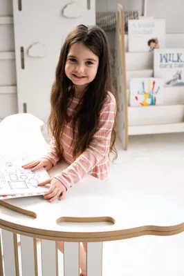 Produktbild von 3in1 große Montessori Wippe + Tischplatte + große WÖLKCHEN Rutsche