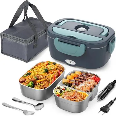 Zdjęcie produktu dla Elektryczne pudełko na lunch 80 W, 3 w 1, izolacja nieprzywierająca