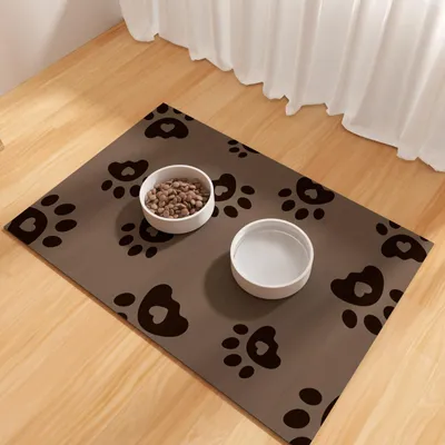 Hundefutter-Matte 43x70 cm, saugfähig, Gummi, wasserdicht