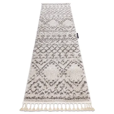 Zdjęcie produktu dla Dywan, Chodnik BERBER RABAT krem - do kuchni, przedpokoju, na korytarz beżowy 60x300 cm