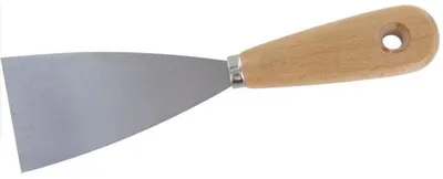 Productafbeelding van Spachtel, verfspachtel - zacht - met houten handgreep - 100 mm